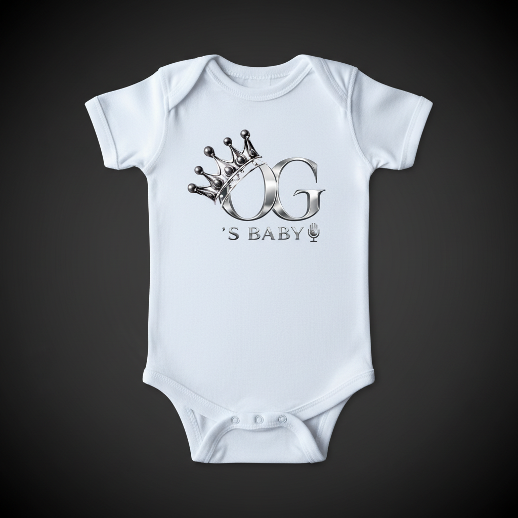 Metallic Crown Onesie