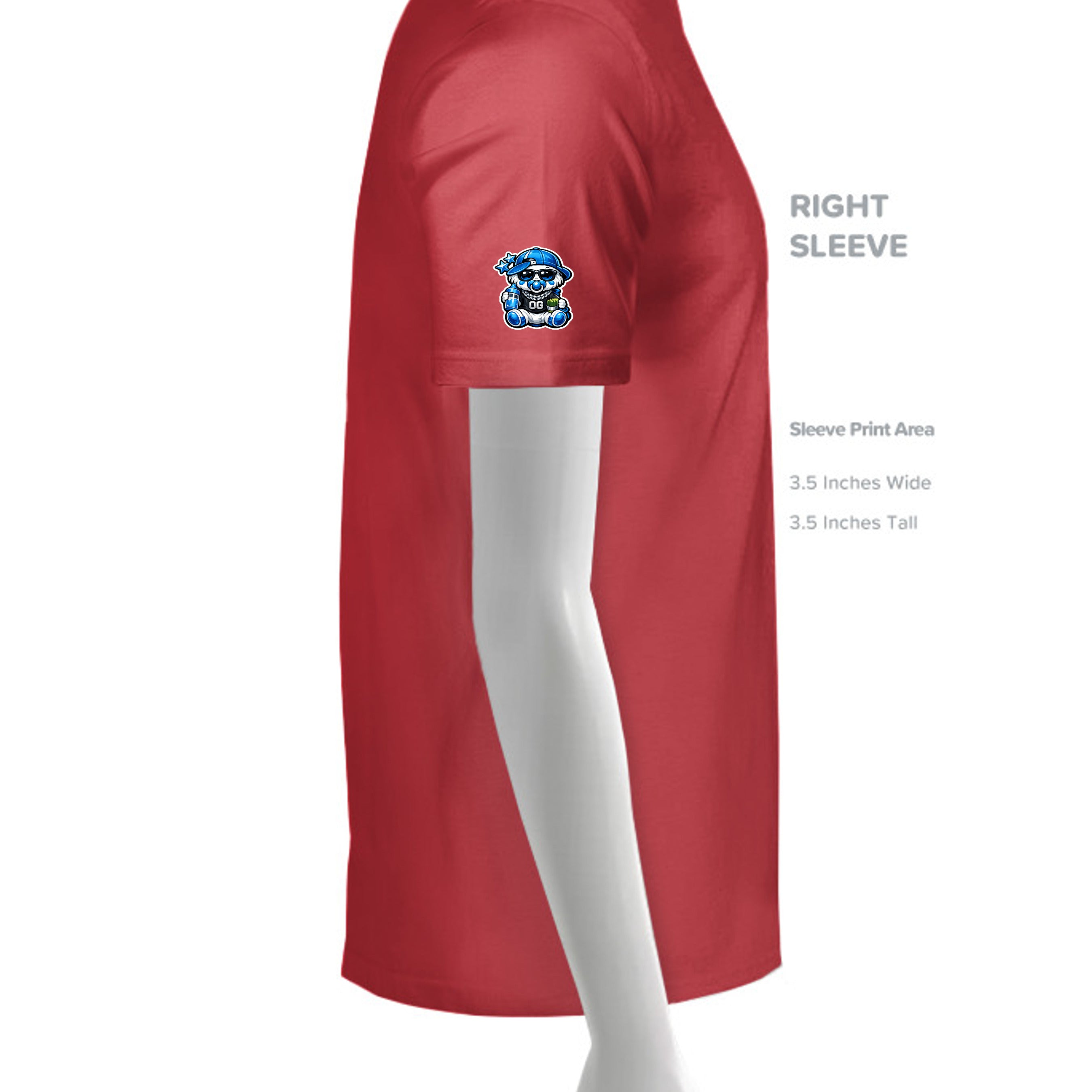 Bright Red - PC450TD - SLEEVE_RIGHT
