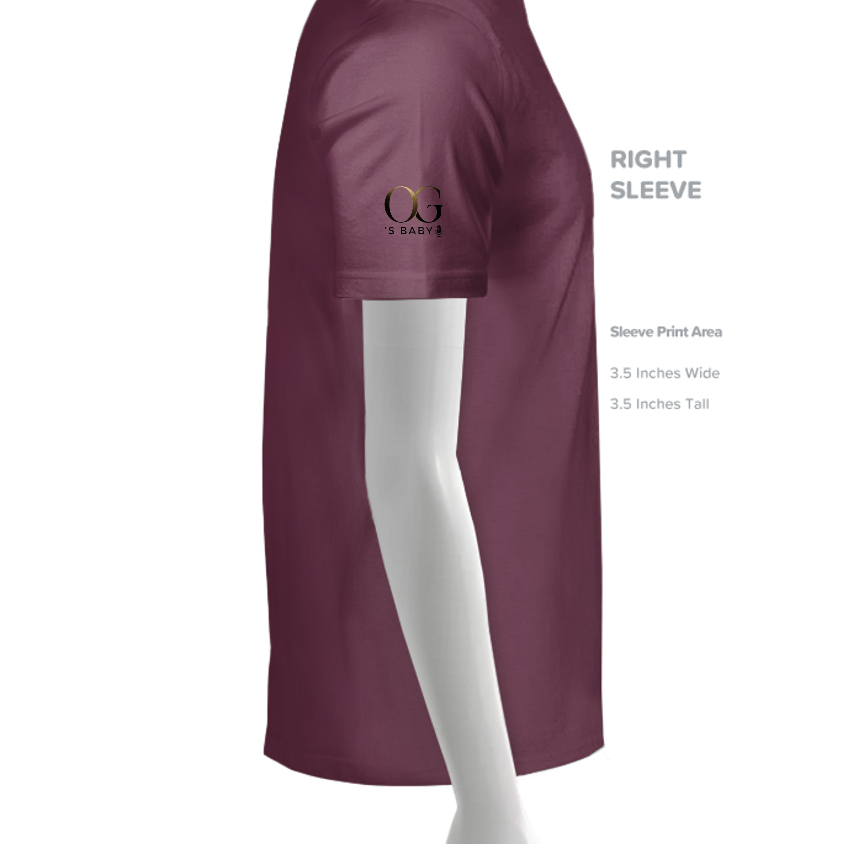Solid Maroon Blend - 1010BE - SLEEVE_RIGHT