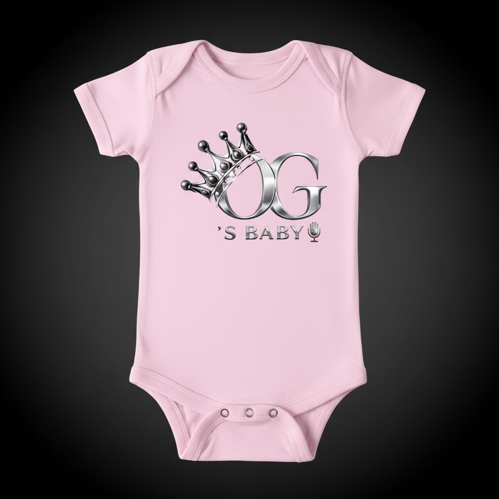 Script OgsBaby Onesie - Pink Pop
