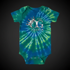 Script OgsBaby Onesie - Tie-Dye Blue Green